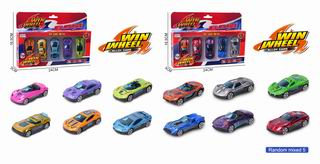 1:64 SLIDE DIE-CAST CAR 5PCS,