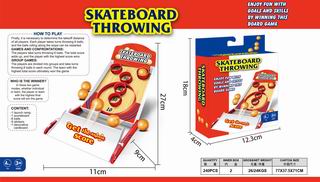 SKATEBOARD THROWING BALL,