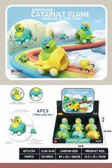 CATAPULT DINOSAUR PLANE 6PCS,