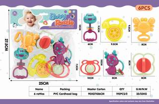 BABY RATTLE 6PCS,