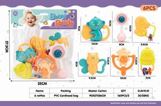 BABY RATTLE 6PCS,
