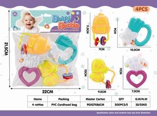 BABY RATTLE 4PCS,