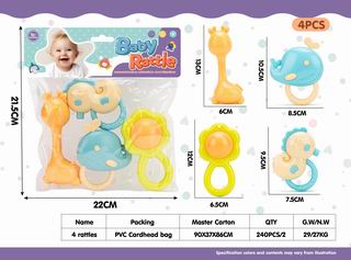 BABY RATTLE 4PCS,