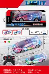 1:18 4 CHANNEL R/C CAR W/LIGHT & MUSIC,