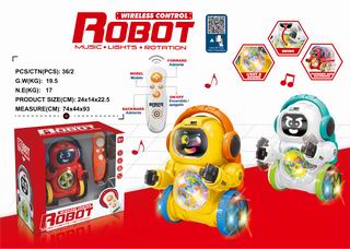 R/C ROBOT W/LIGHR & MUSIC,
