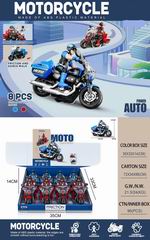 FRICTION MOTORCYCLE W/LIGHT & SOUND 8PCS,