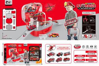 SLIDE FIRE TRUCK PARKING LOT,