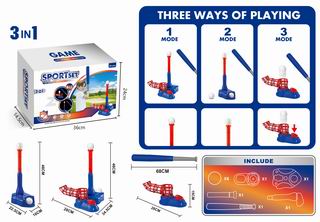 3 IN 1 BASEBALL SET,