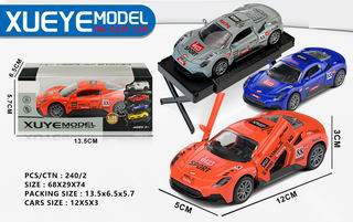 1:36 PULL BACK DIE-CAST CAR,