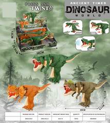 PRESS DINOSAUR W/LIGHT & SOUND 6PCS,