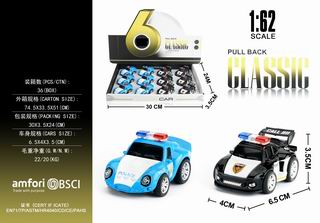 1:62 PULL BACK DIE-CAST CAR 12PCS,