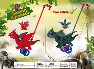 DINOSAUR PUSH CART,