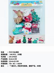 SOFT GUM CHRISTMAS W/SOUND 6PCS,