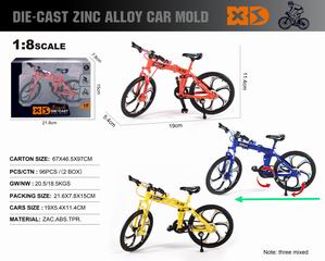 1:8 SLIDE DIE-CAST BICYCLE,