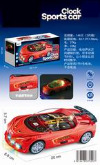 B/O CLOCK SPORTS CAR W/LIGHT & SOUND,