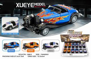 1:32 PULL BACK DIE-CAST CAR 12PCS,