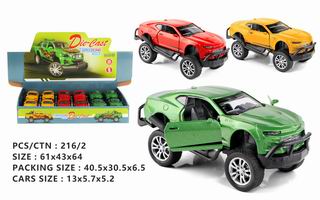 1:32 PULL BACK DIE-CAST CAR 12PCS,
