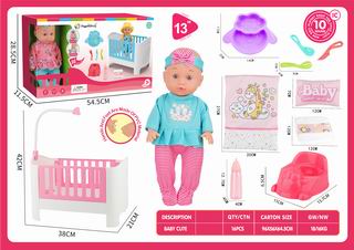 13 INCH DOLL W/SOUND,