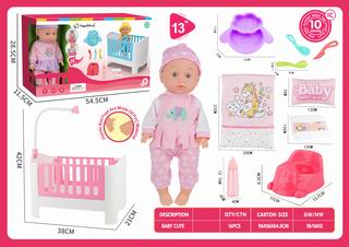 13 INCH DOLL W/SOUND,