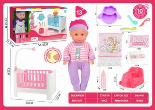 13 INCH DOLL W/SOUND,