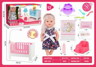 13 INCH DOLL W/SOUND,