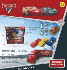 SLIDE TRUCK W/PULL BACK CAR,