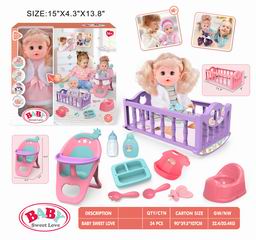 14 INCH DOLL W/SOUND,