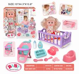 14 INCH DOLL W/SOUND,