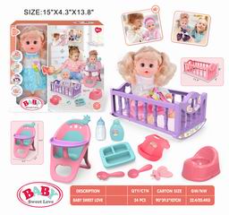 14 INCH DOLL W/SOUND,