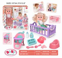 14 INCH DOLL W/SOUND,