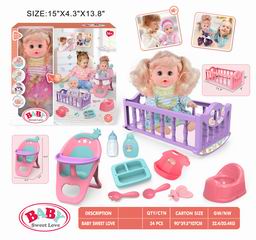 14 INCH DOLL W/SOUND,