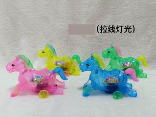 PULL LINE HORSE W/LIGHT,