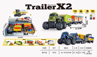 1:43 FRICTION DIE-CAST CAR 4PCS,
