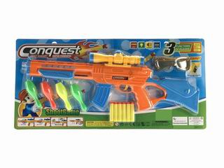 B/O SOFT BULLET GUN W/LIGHT & SOUND,