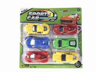 1:42 PULL BACK CAR 6PCS,