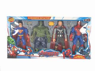 SPIDER MAN W/LIGHT 4PCS,
