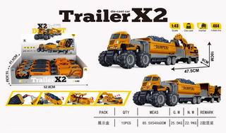 1:43 FRICTION DIE-CAST CAR 4PCS,