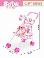 10 INCH DOLL W/MUSIC & CART,