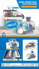PRESS GEAR HIGH-SPEED RALL CAR W/LIGHT 10PCS,