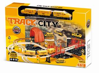 B/O TRACK TRUCK W/SOUND 75PCS,