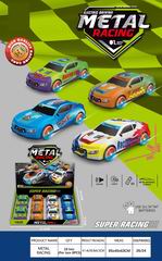 B/O DIE-CAST CAR W/LIGHT & SOUND 8PCS,