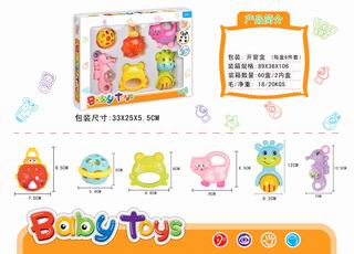 BABY RATTLES 6PCS,