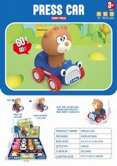 ANIMAL PRESS CAR 12PCS,