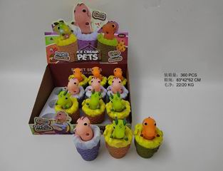 ICE CREAM DINOSAUR W/LIGHT 12PCS,
