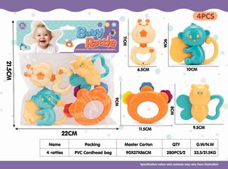 BABY RATTLE 4PCS,