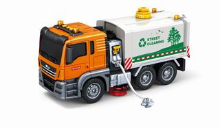 1:10 FRICTION SANITATION TRUCK W/LIGHT & SOUND,