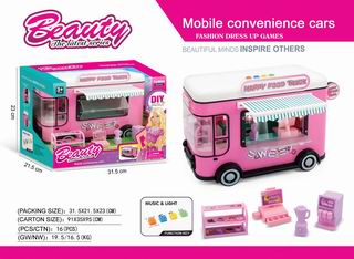 B/O HAPPY FOOD TRUCK W/LIGHT & MUSIC,