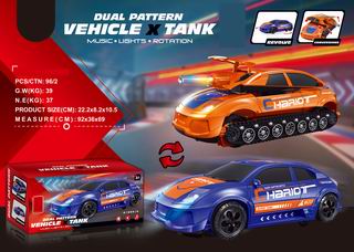 B/O DEFORMATION CAR W/LIGHT & MUSIC,