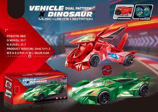 B/O DEFORMATION CAR W/LIGHT & MUSIC,