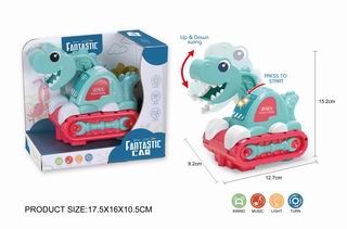 B/O DINOSAUR TRUCK W/LIGHT & MUSIC,